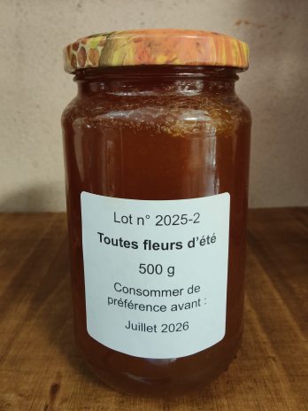 Miel d&rsquo;été TerresdeGarnes 2025 500g