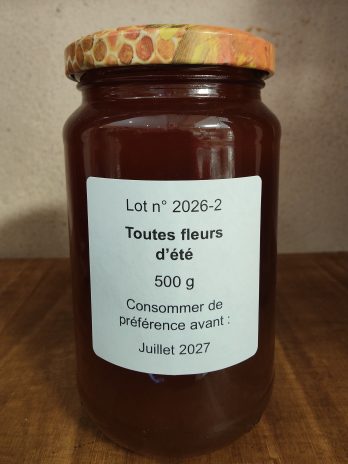 Miel d&rsquo;été TerresdeGarnes 2026 500g